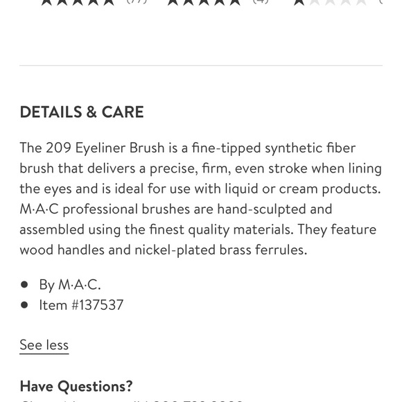 MAC 209 Eyeliner Brush - Original - Picture 6 of 8